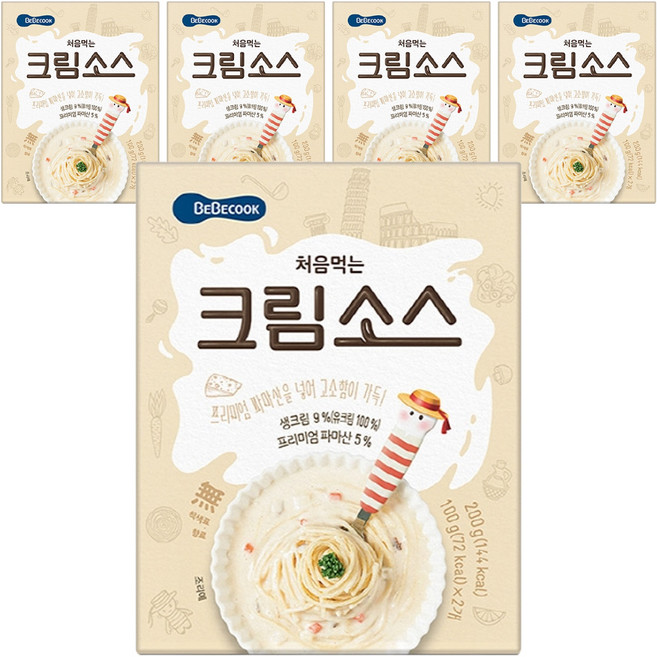 베베쿡 처음먹는 덮밥 소스, 크림, 200g, 5개