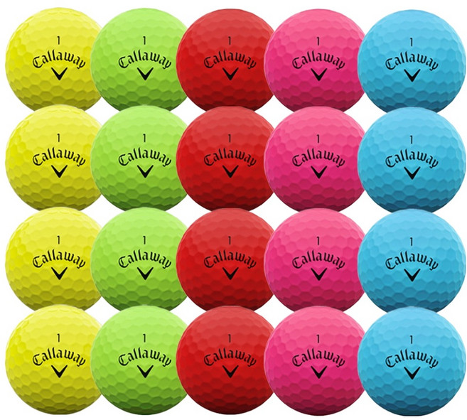 Callaway 卡拉威 二手混合高爾夫球 AA 42.67mm, 20顆, 隨機出貨