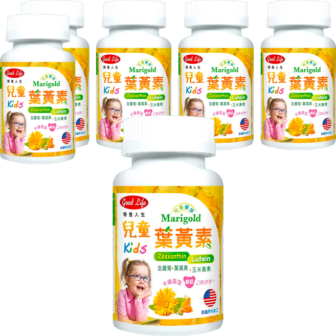 good Life 得意人生 兒童葉黃素嚼錠, 60顆, 6罐