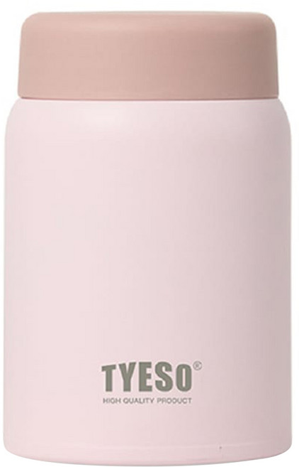 TYESO 泰碩 316不鏽鋼小時光悶燒杯, 淺粉色, 1個, 280ml