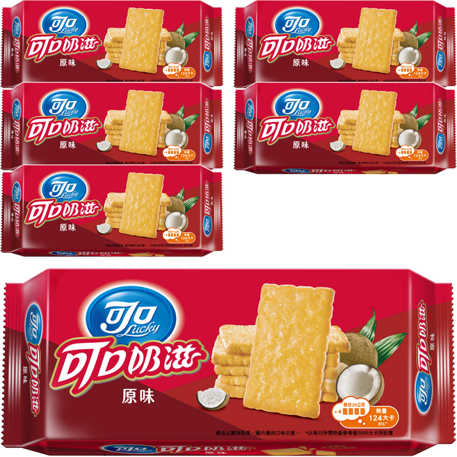 可口奶滋 原味, 100g, 6個