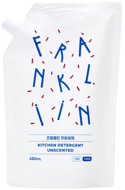 FRANKLIIN 유아용 주방세제 리필, 1개, 450ml