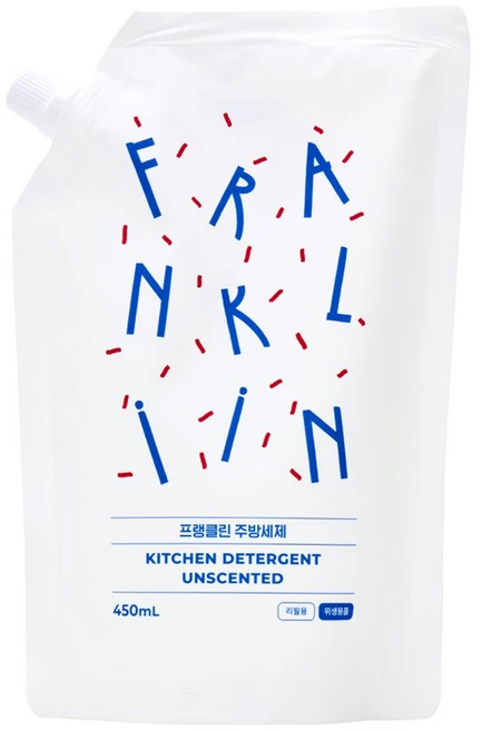 FRANKLIIN 유아용 주방세제 리필, 1개, 450ml - 쿠팡