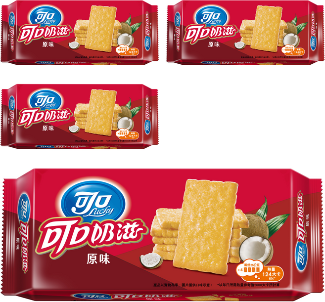 可口奶滋 原味, 100g, 4個