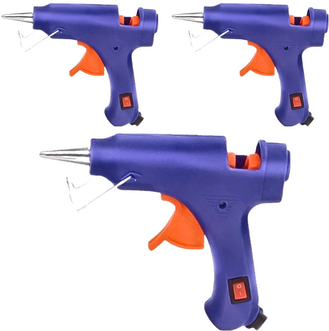 小麥購物 熱熔膠槍 G422 藍色 93g, 3個