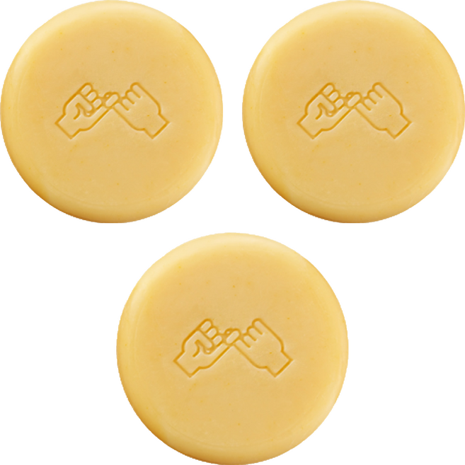 donggubat 洗髮皂 油性頭皮膚質適用, 120g, 3個