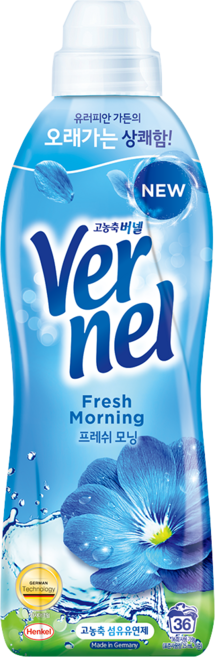 버넬 고농축 섬유유연제 프레쉬 모닝향 본품, 900ml, 1개