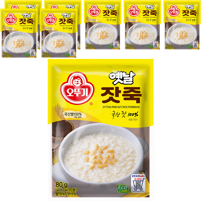 오뚜기 잣죽, 80g, 8개