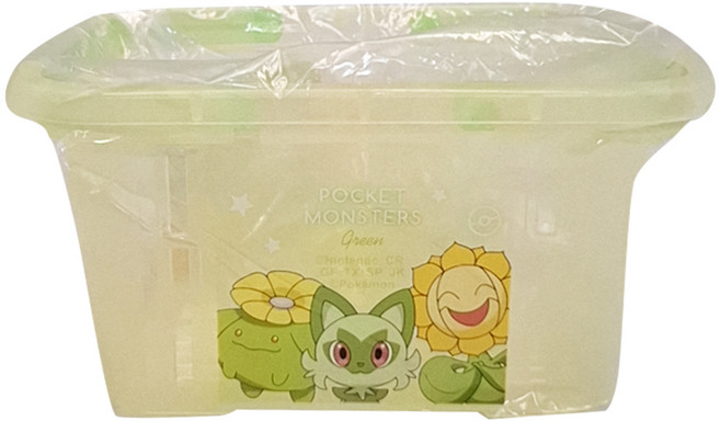T'S FACTORY Pokemon 塑膠手提籃, 綠色, 1個