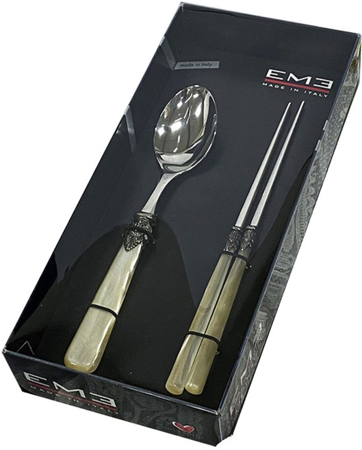 EME 한식 수저 선물세트, 아이보리, 디너스푼 + 젓가락, 1세트