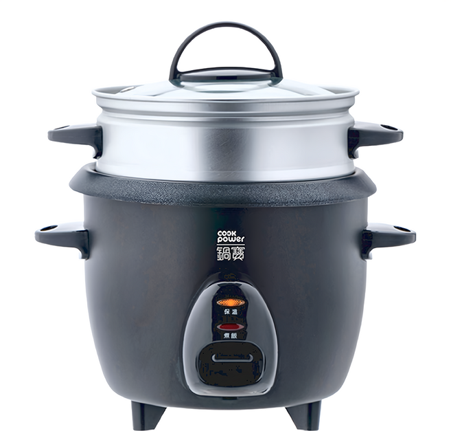 Cook Power 鍋寶 多功能電子鍋 3人份 黑 附蒸籠設計, RCO-3007BA