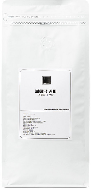 보에담 시그니처 스페셜티 블렌드 원두 커피 고소한맛, 홀빈(분쇄안함), 1kg, 1개