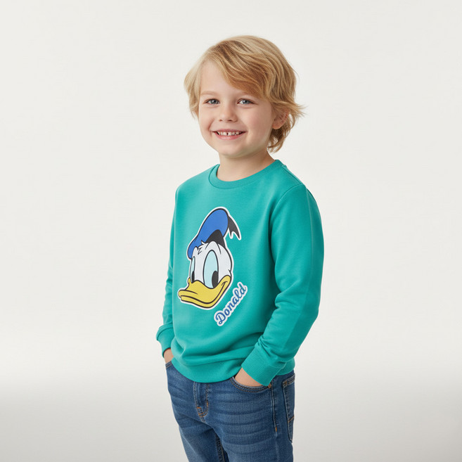 남아용 도날드덕 엘가 맨투맨 PG61704