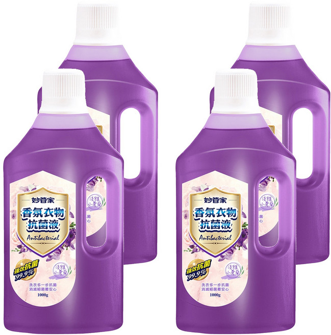 Magic Amah 妙管家 香氛衣物抗菌液, 1kg, 4瓶