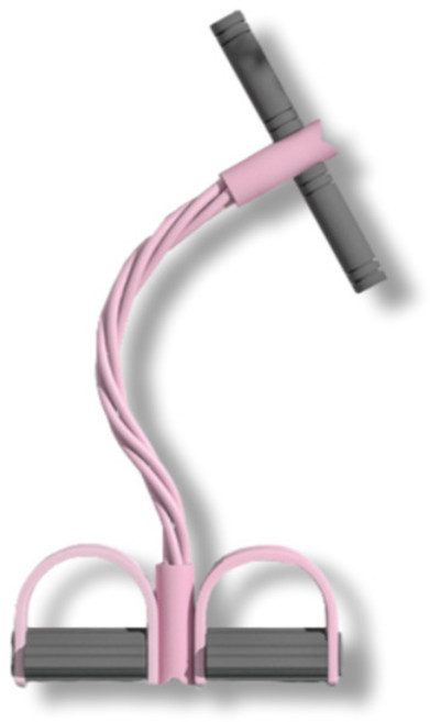 티앤비 스포츠 로잉 튜빙 밴드 윗몸 일으키기 기구, 핑크, 1개