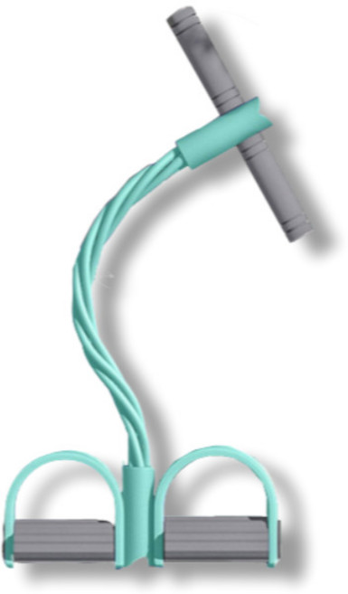 로잉 튜빙 밴드 윗몸 일으키기 기구, 그린, 1개