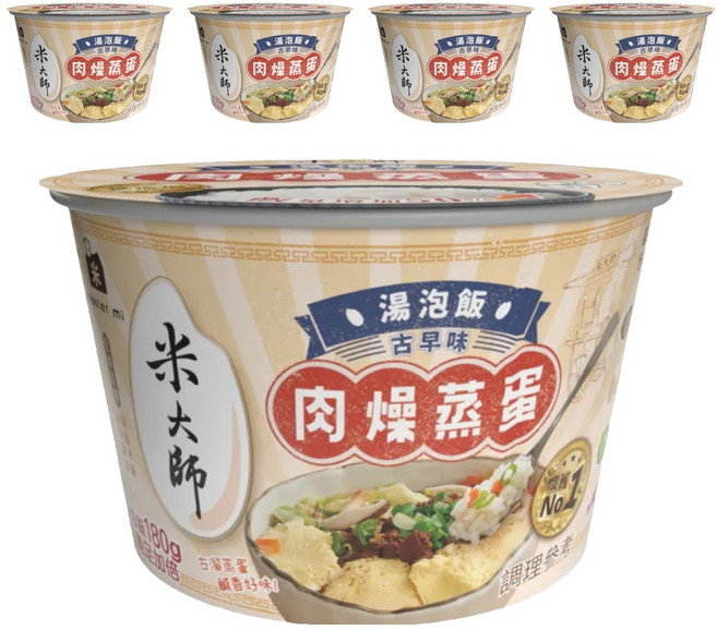 master mi 米大師 湯泡飯 肉燥蒸蛋, 235g, 5入