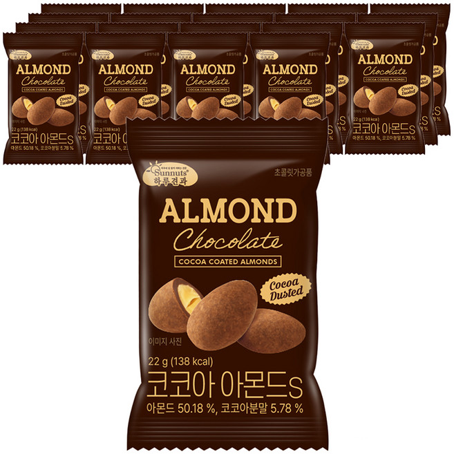 하루견과 코코아 아몬드, 22g, 20개