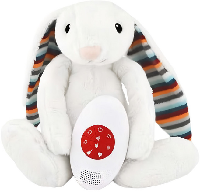 ZAZU 心跳好朋友, 32cm, 小兔 Bibi 白色, 1入