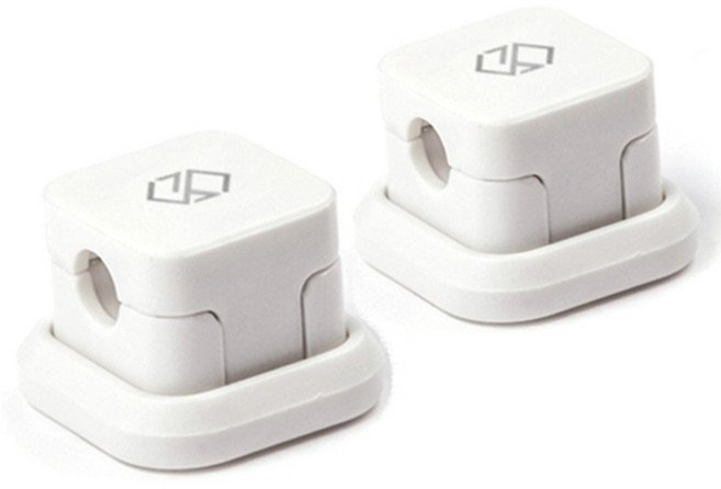 신지모루 차량용 마그네틱 케이블 홀더 화이트, 2개