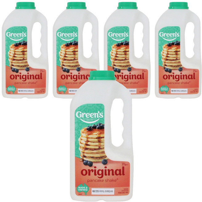 그린스 오리지널 팬케이크 쉐이크, 375g, 5개