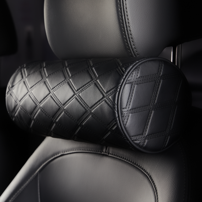 메이튼 디 올 뉴 그랜저 GN7 메모리폼 목쿠션, 블랙, 1개