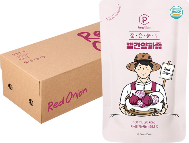 푸릇담 국내산 젊은농부 빨간양파즙, 3L, 1개