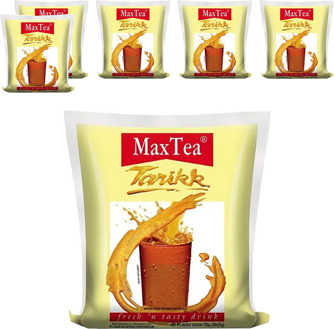 MaxTea 即溶奶茶 香醇厚實, 25g, 30包, 6袋