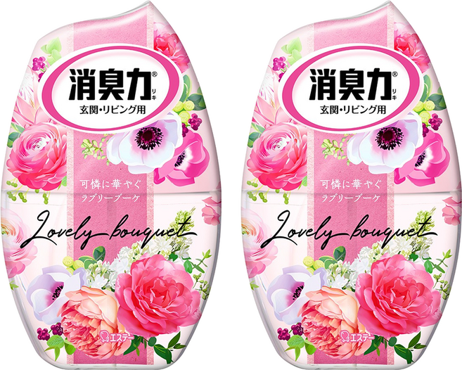 日本 ST 雞仔牌 部屋消臭力 室內芳香劑, 400ml, 2罐, 幸福花朵香