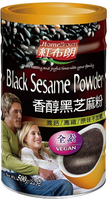 HomeBrown 紅布朗 香醇黑芝麻粉, 500g, 1罐