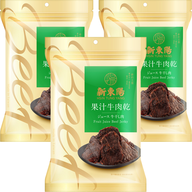 新東陽 果汁牛肉乾, 210g, 3包