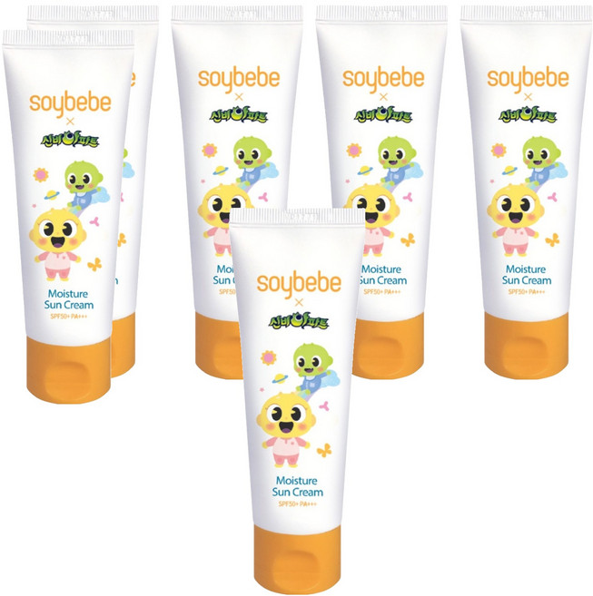 소이베베 신비아파트 유아용 선크림 SPF50+ PA+++, 80g, 6개
