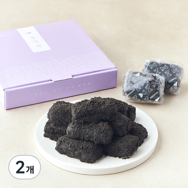 창억떡 갓 만든 흑임자 인절미, 1kg, 1개입, 2개