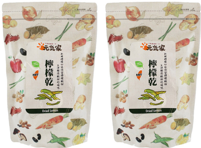 元氣家 檸檬乾, 200g, 2包