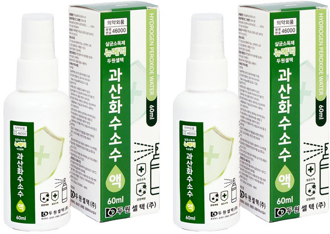 두원셀텍과산화수소수, 2개, 60ml