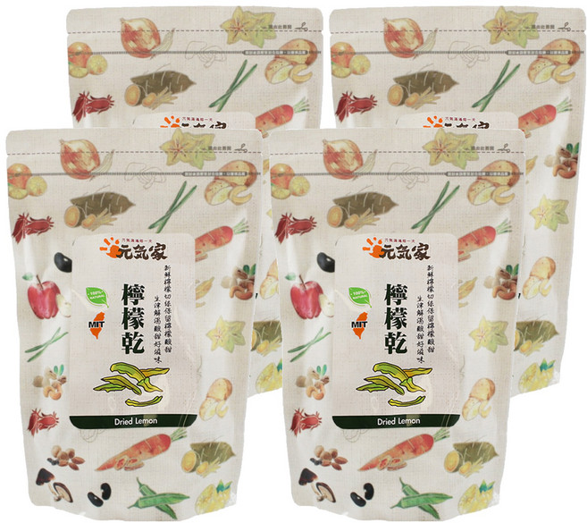 元氣家 檸檬乾, 200g, 4包