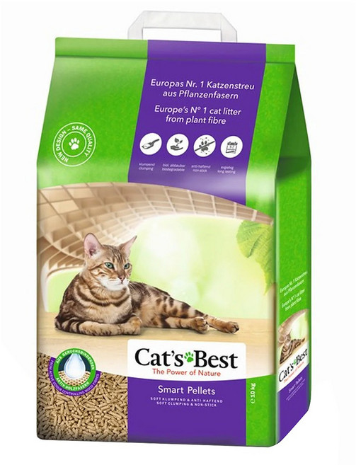 Cat's Best 無塵凝結木屑砂 紫標, 1包, 20L, 無塵