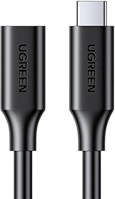 UGREEN 綠聯 USB-C 3.1/Type-C延長傳輸線 支援Thunderbolt3 雷電3 100W/10Gpbs, 1m, Black, 1條