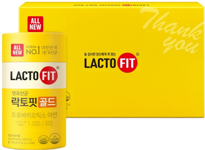 Chong Kun Dang 鍾根堂 LACTO-FIT Gold益生菌粉禮盒組 3罐入, 1盒