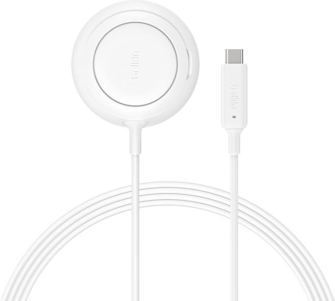 벨킨 울트라차지 Qi2 25W 마그네틱 무선 고속 충전기 WIA014krWH, 화이트, 1개