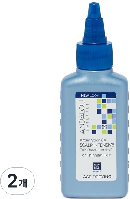 안달로우내추럴스 아르간 스템셀 두피 에센스, 2개, 62ml - 쿠팡