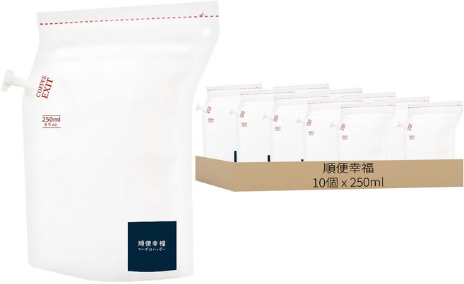 順便幸福 隨行旅享袋-瓜地馬拉咖啡 250ml, 1組, 12g, 10個