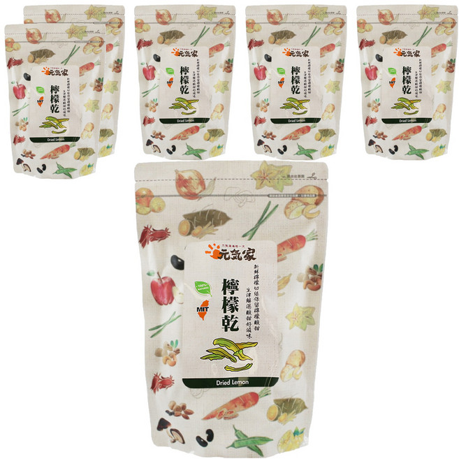 元氣家 檸檬乾, 200g, 6包