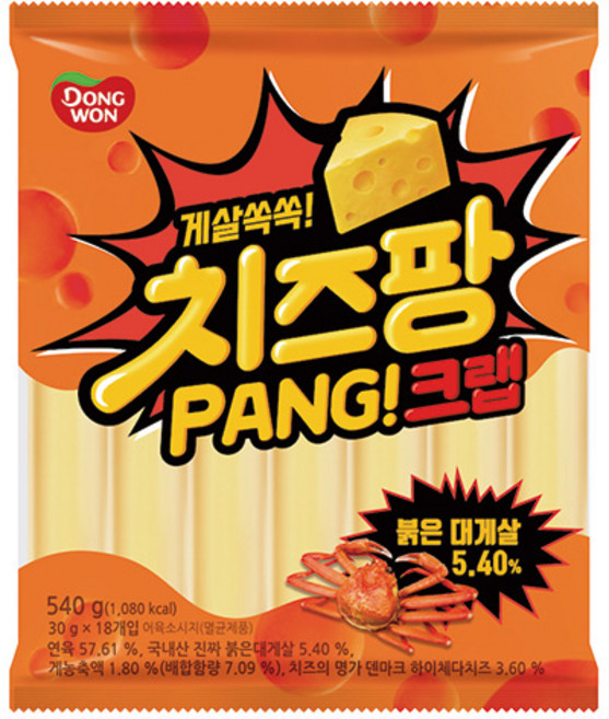 동원 치즈팡 크랩 소시지, 540g, 1개