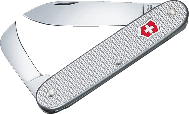 VICTORINOX 瑞士維氏 鋁合金系列 先鋒者彎刃 2用瑞士刀 瑞士製造 93mm, 1個