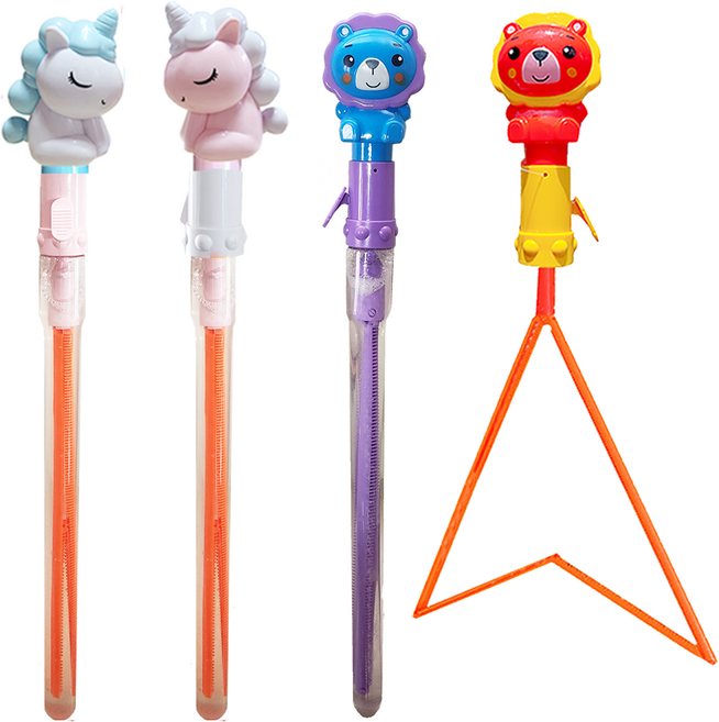 해피아이 라니코니 왕 스틱 비누방울 4종 세트, 혼합색상, 1세트