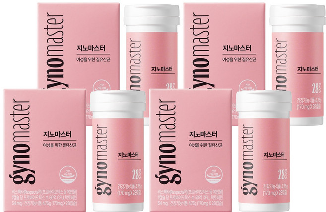 마스터바이옴 지노 마스터, 28정, 4개