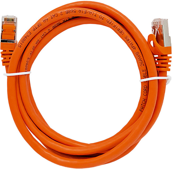 POLYWELL 寶利威爾 CAT6A 高速網路線 10Gbps RJ45 福祿克認證 PW15-W58-K020, 2m, 橘色, 1條