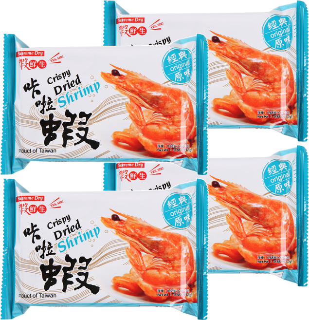 蝦鮮生 咔啦蝦 經典原味, 25g, 4包