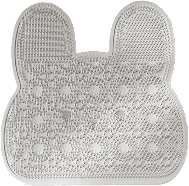 오펠리어 실리콘 욕실 발 각질 제거 매트, 그레이, 1개